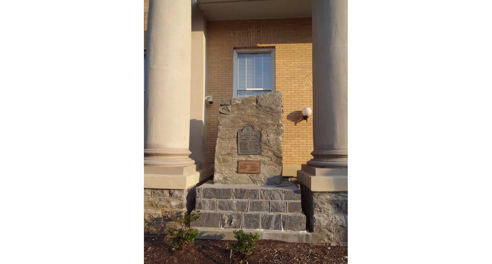 The Henderson County Revolutionary Soldiers marker. (Photo via N. Larry Rozier)