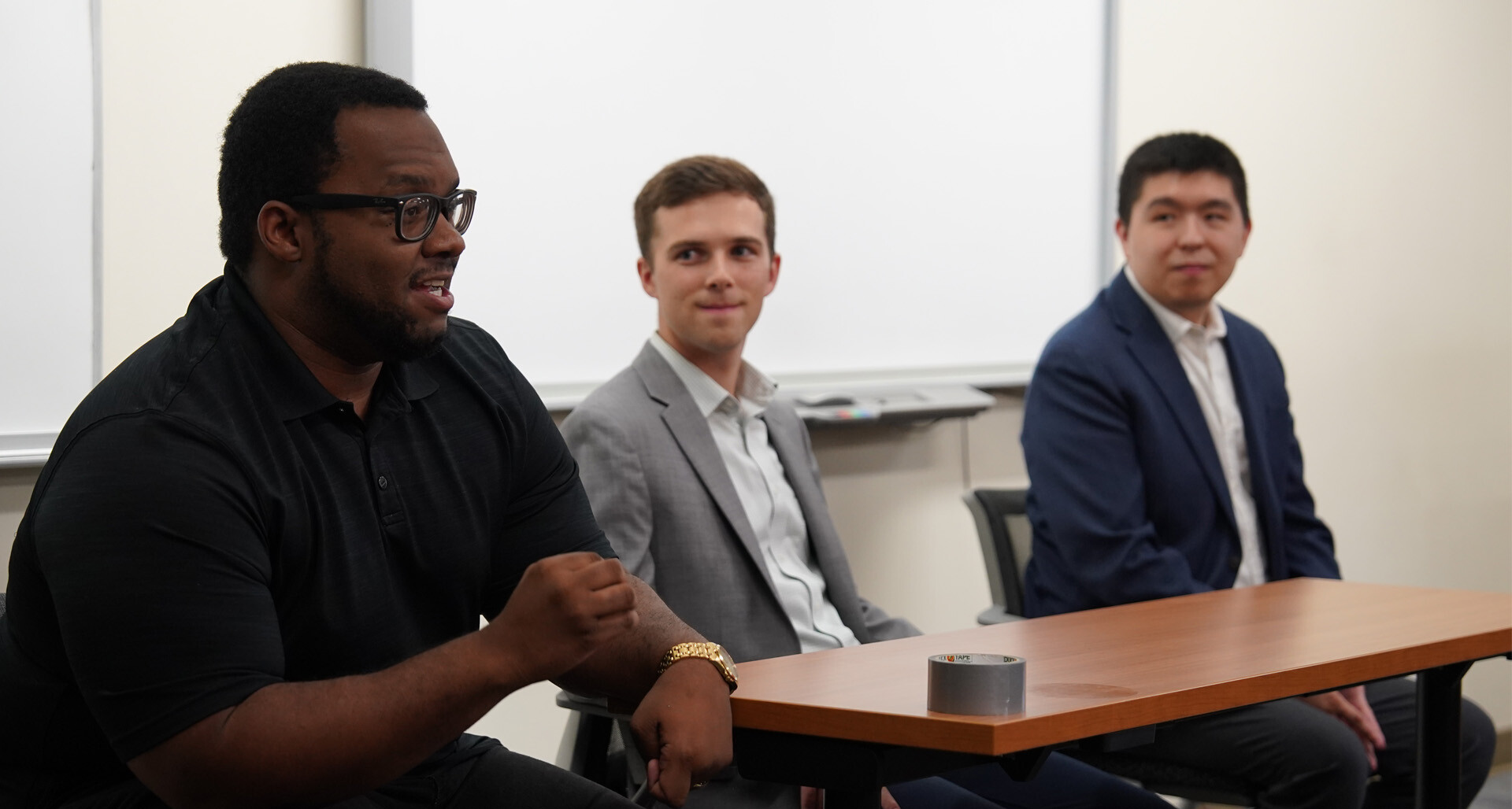 2026 Boys Nation senators participate in panels held by 2016 Boys Nation Alumni at Marymount University in Arlington, Va. Jennifer Blohm/The American Legion