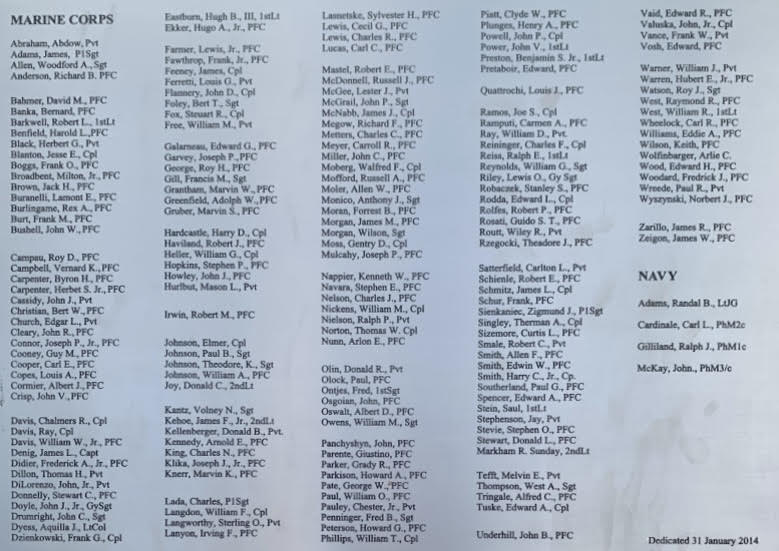U.S. Marines/U.S. Navy KIA Memorial