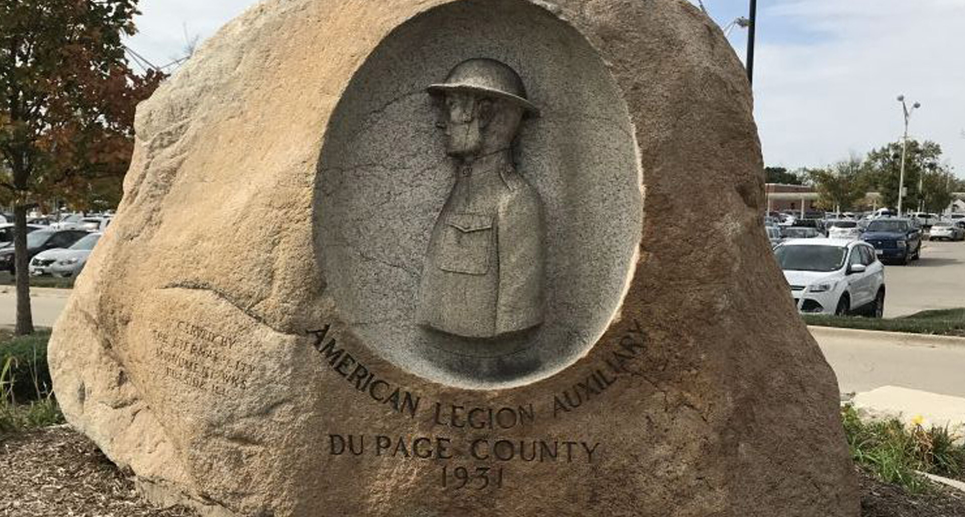 The Auxiliary memorial, outside the Hines (Ill.) VA Hospital. (Photo via legion.org/memorials)
