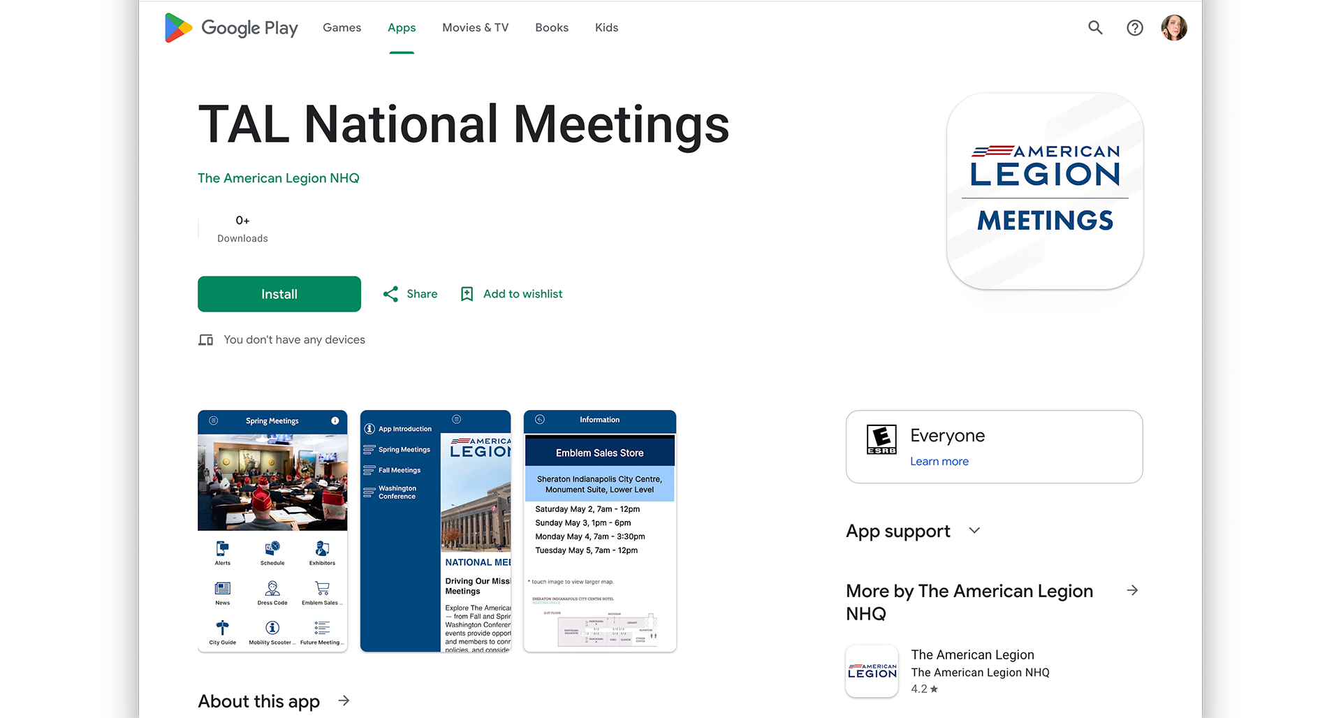 New Legion meetings app released