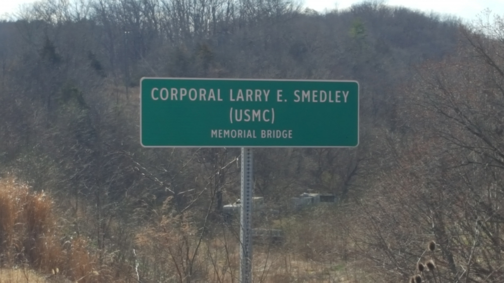 Warren County, Virginia CPL Larry E Smedley USMC Memorial Bridge