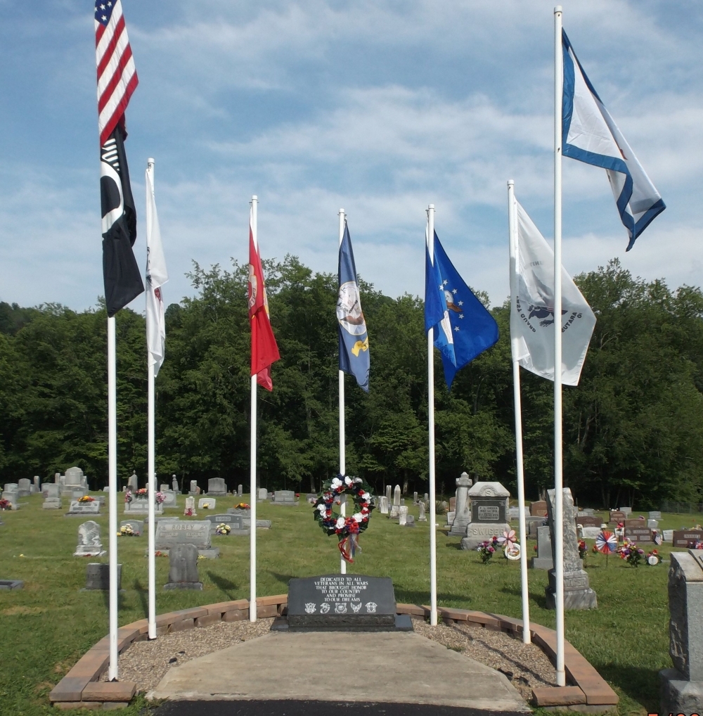 Sardis Baptist Church Cemetery Memorial To All Veterans In All Wars