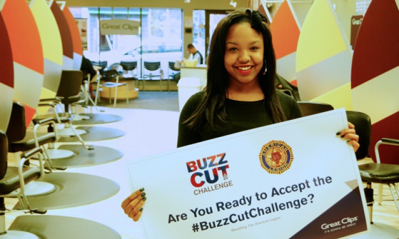 Show your military support with the Buzz Cut Challenge