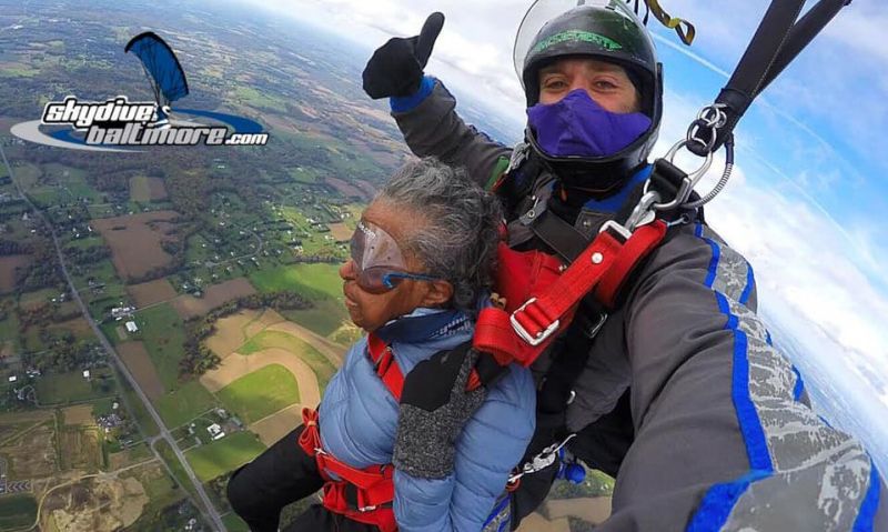 102-year-old Legionnaire sky high after crossing off bucket list item