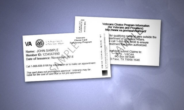 VA's mailing Veterans Choice Cards