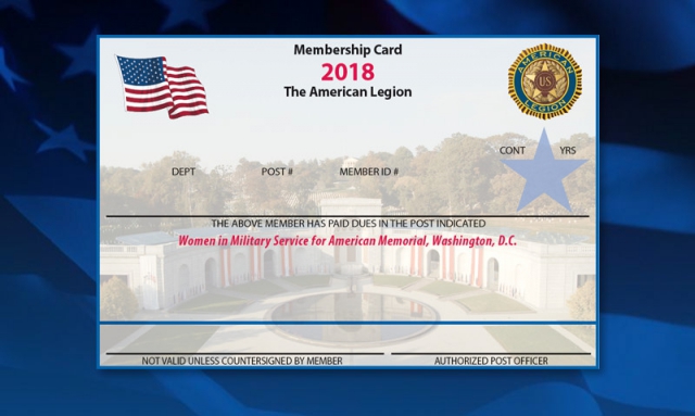 2018 membership card honors women in service 
