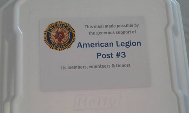 Massachusetts Legion post delivers 445 meals on Christmas Day