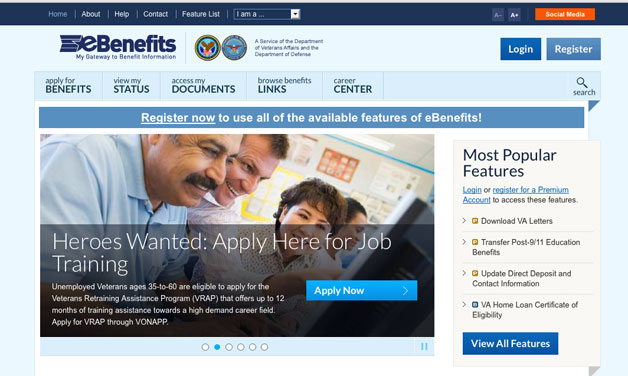 VA, DoD upgrades its benefits website