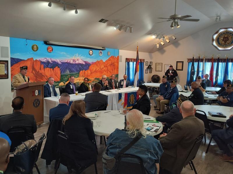 PACT Act roundtable at American Legion Post 209, Colorado Springs, Colo.