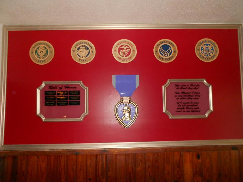 American Legion Post 101 dedicates Purple Heart Wall