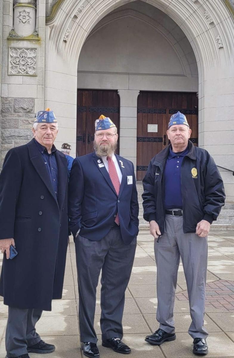 American Legion Post 105 Family attends Four Chaplains&#039; Mass