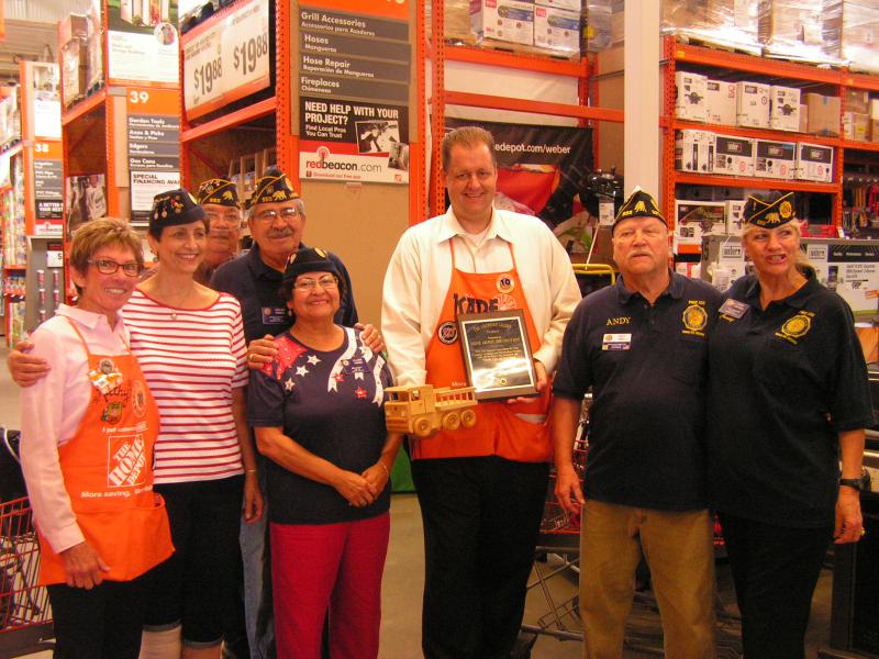 Post 555 grateful to Home Depot	
