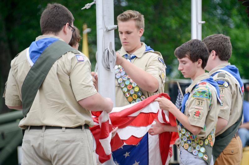 Eagle Scout Veterans Memorial dedication and Flag Day ceremony 