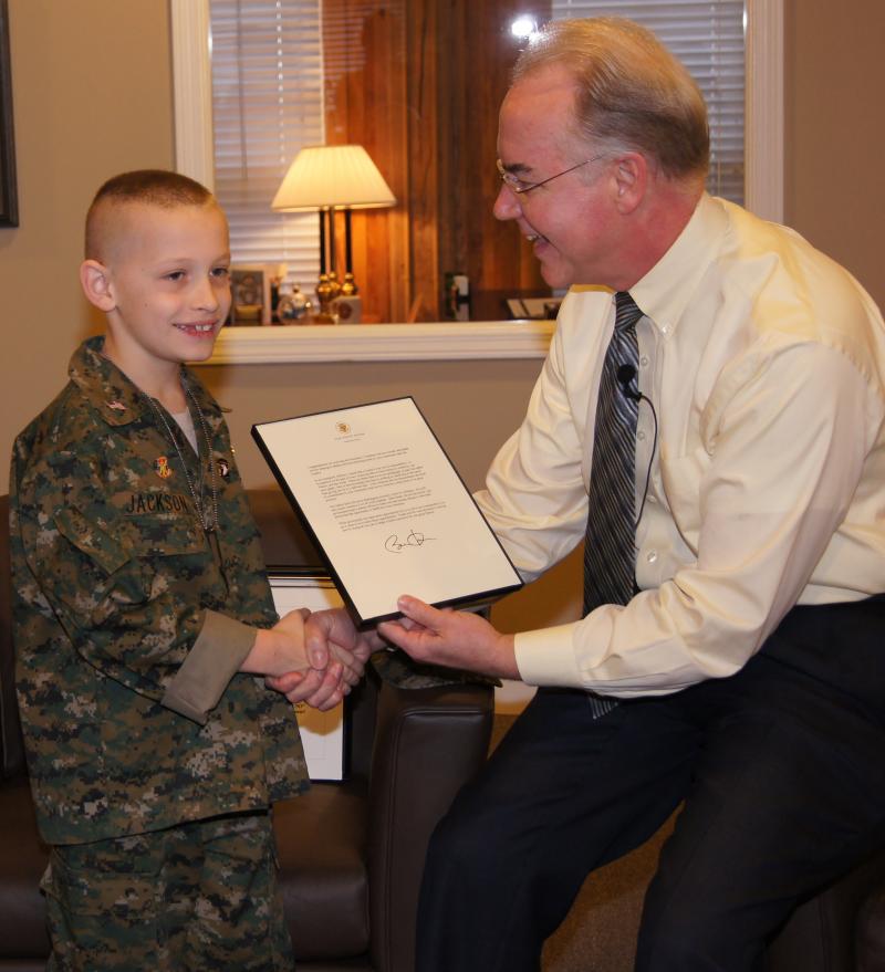 10 year old Georgia Legion honoree also gets presidential award