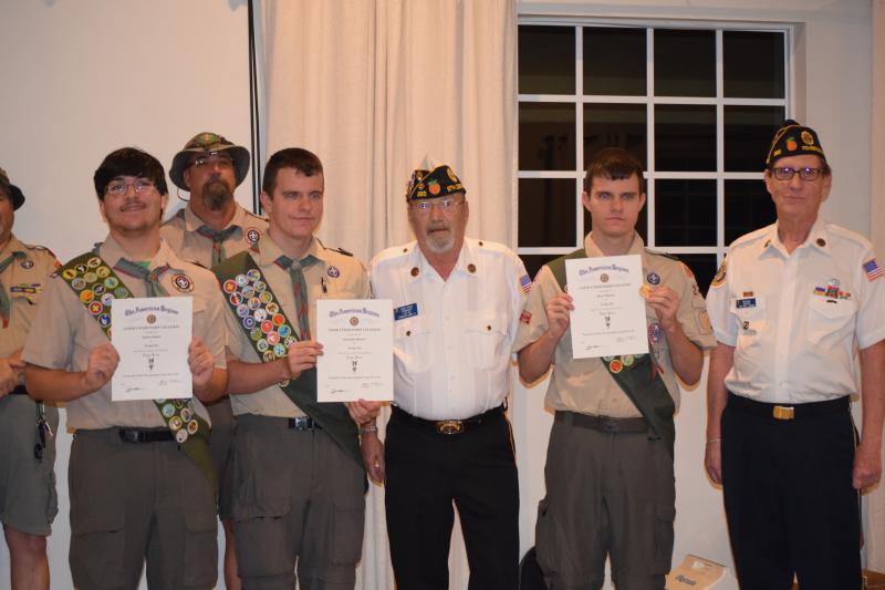 Bruckenthal-Cann Post 385 honors Eagle Scouts