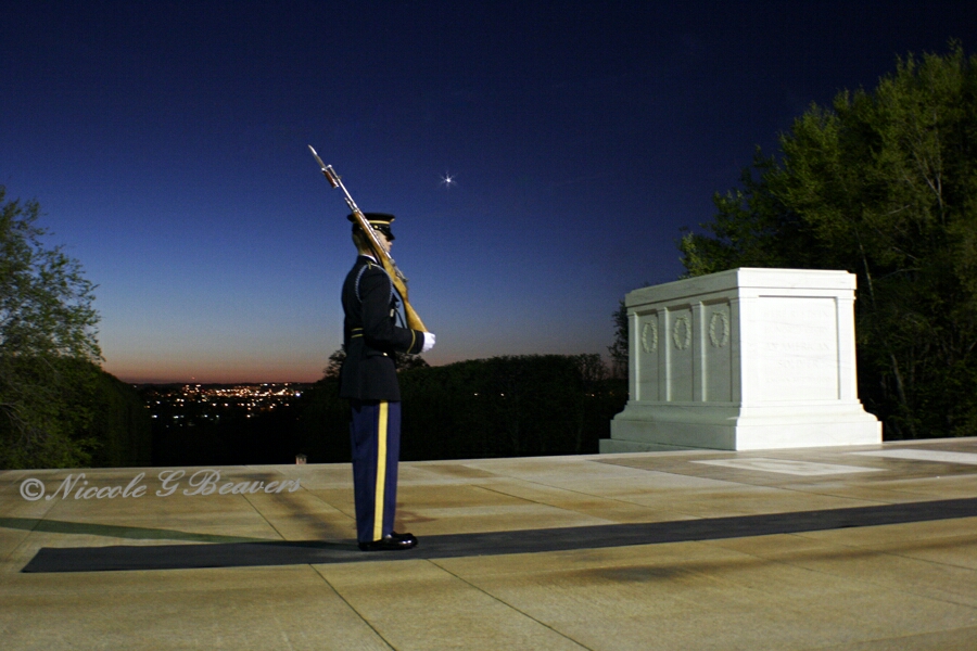An interview with a guard at the Tomb of the Unknowns