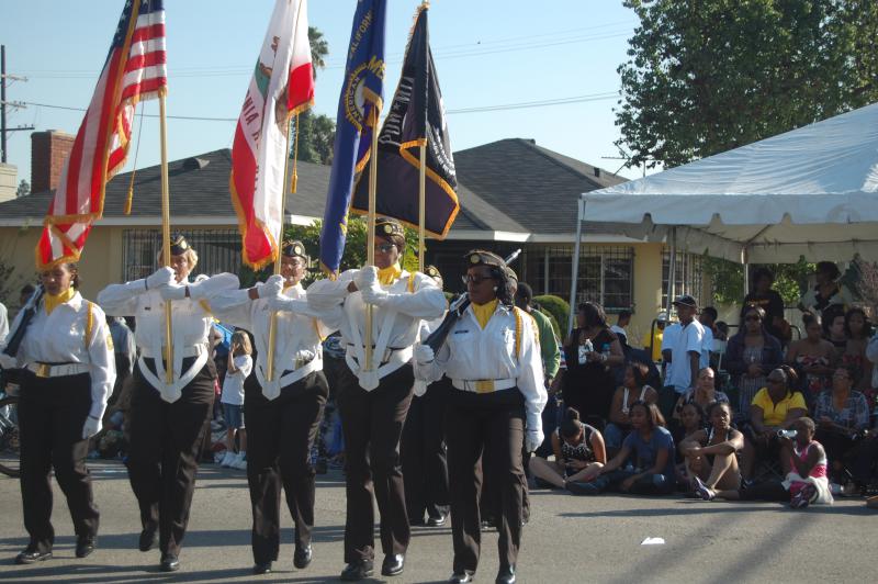 All-woman Auxiliary Color Guard