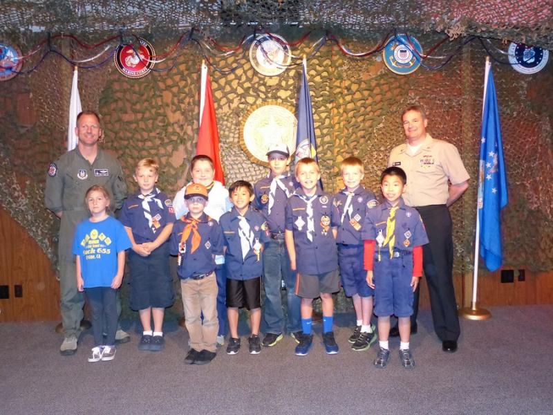 Cub Scout Pack 655 had a military themed meeting at Post 291