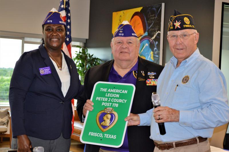 American Legion Peter J. Courcy Post 178 proclaimed a Purple Heart Post 