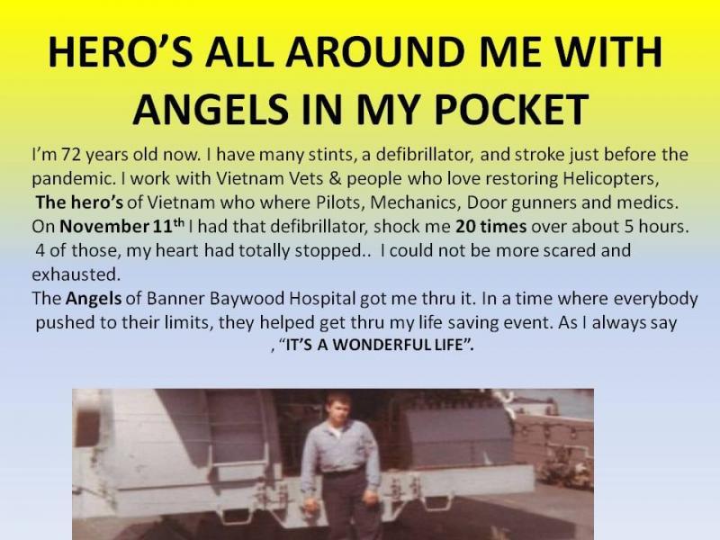 Heroes all around me and angels in my pocket