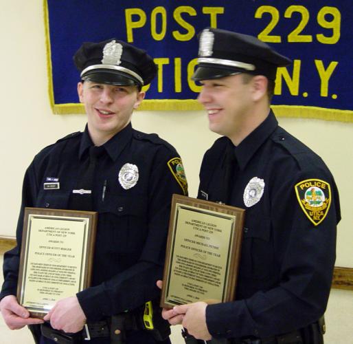 Utica Legionnaires Honor Police Officers of the Year