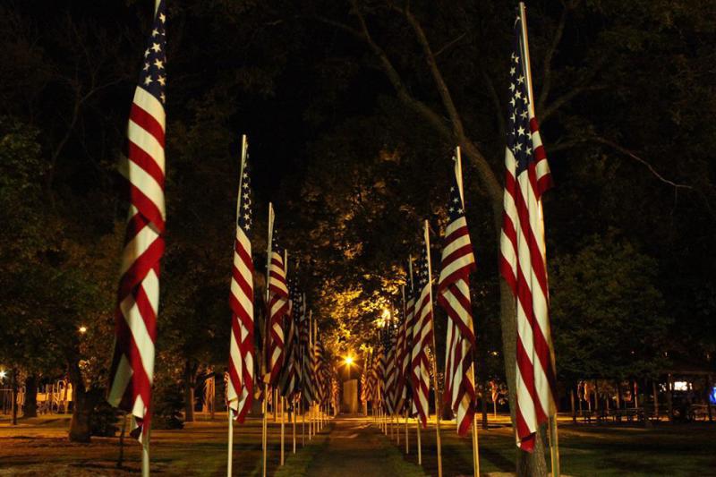 Cozad, Neb., Veteran&#039;s Memorial Park and Avenue of Flags