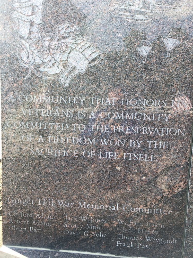 Ginger Hill War Memorial