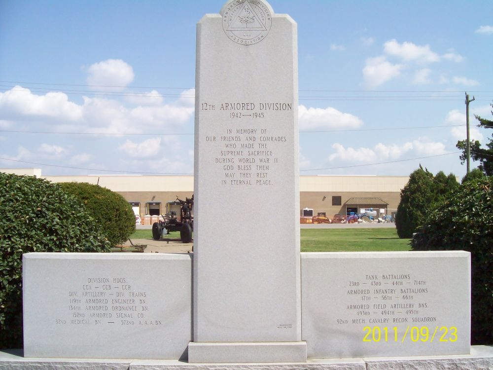 12th Armored Division Memorial, Ft. Campbell, Kentucky