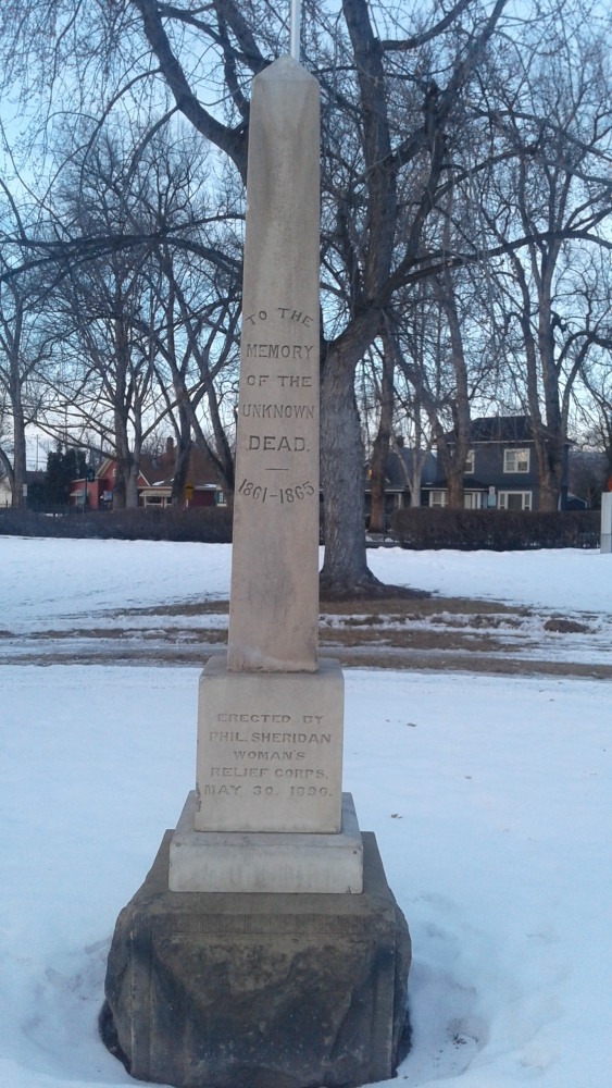 Memorial Statue for Unknown Union Dead. (Civil War)
