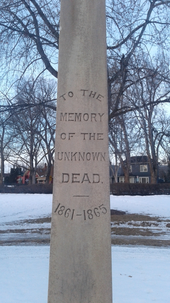 Memorial Statue for Unknown Union Dead. (Civil War)