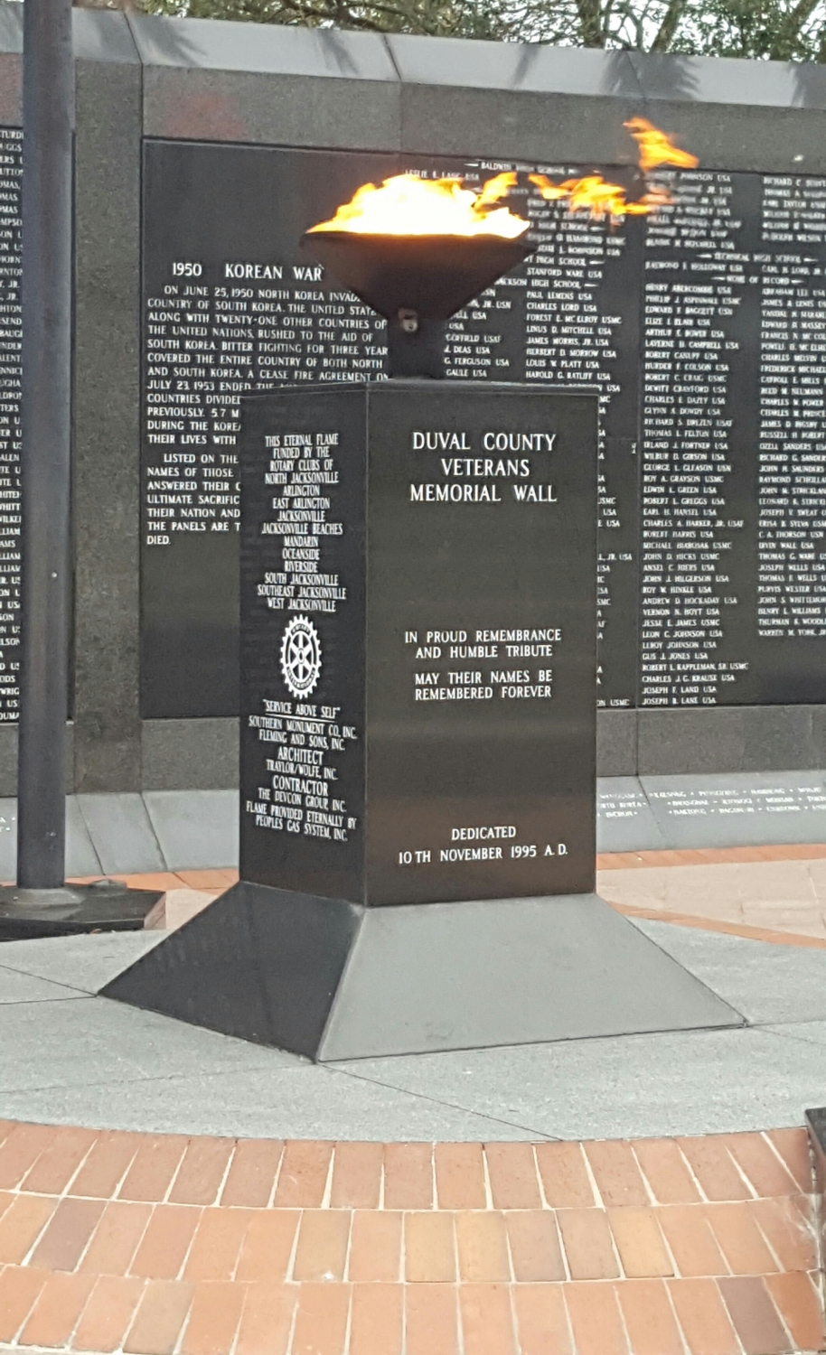 Duval County Veterans Memorial Wall