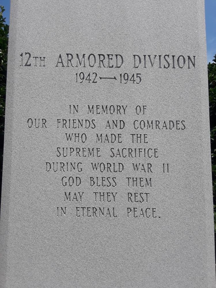 12th Armored Division Memorial, Ft. Campbell, Kentucky