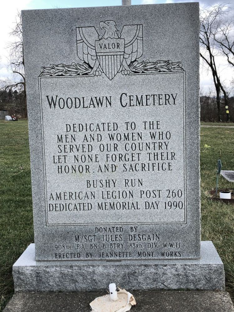 Woodlawn Cemetery Veterans Memorial