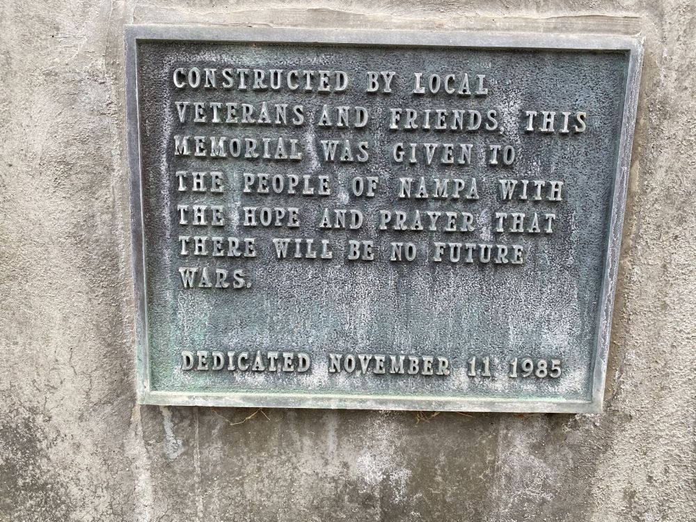 Nampa Veteran Peace Memorial, Nampa, Idaho