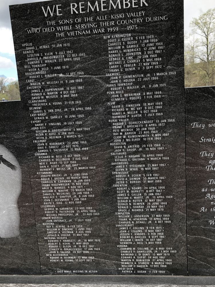 Alle-Kiski Valley Vietnam Memorial