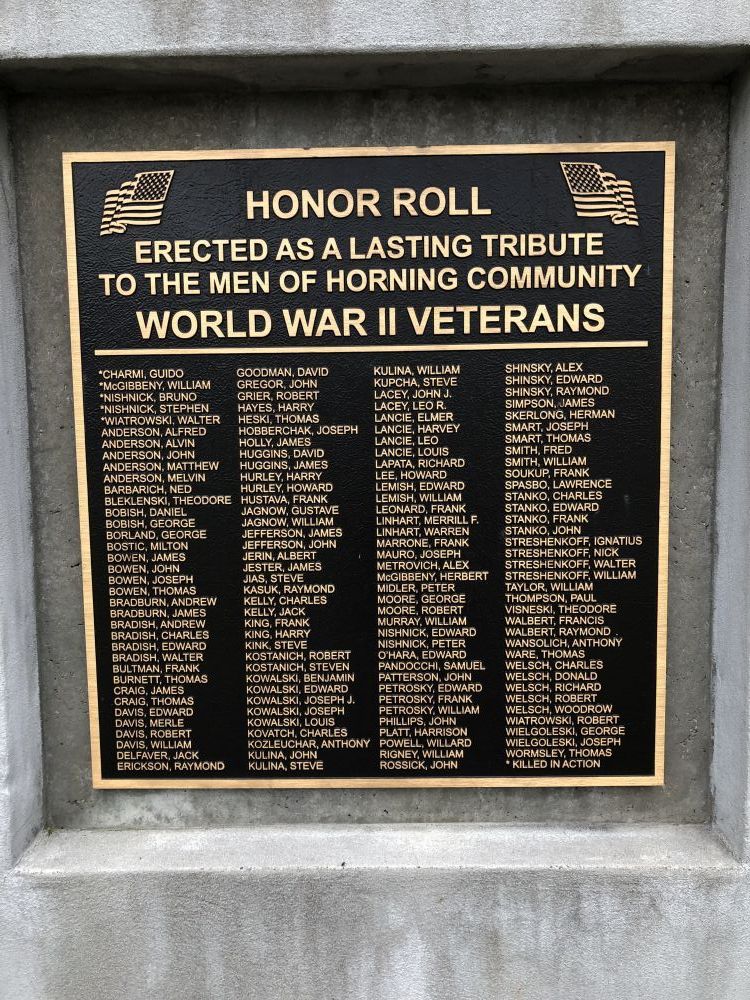 Horning Community Honor Roll