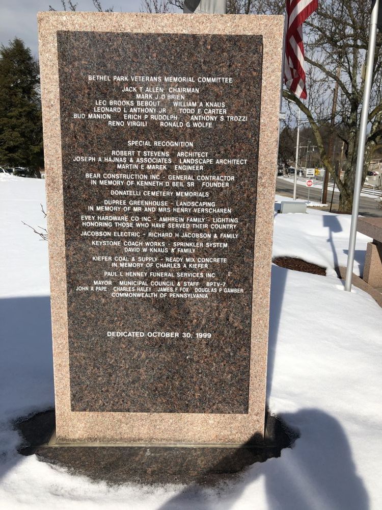 Bethel Park Veterans Memorial