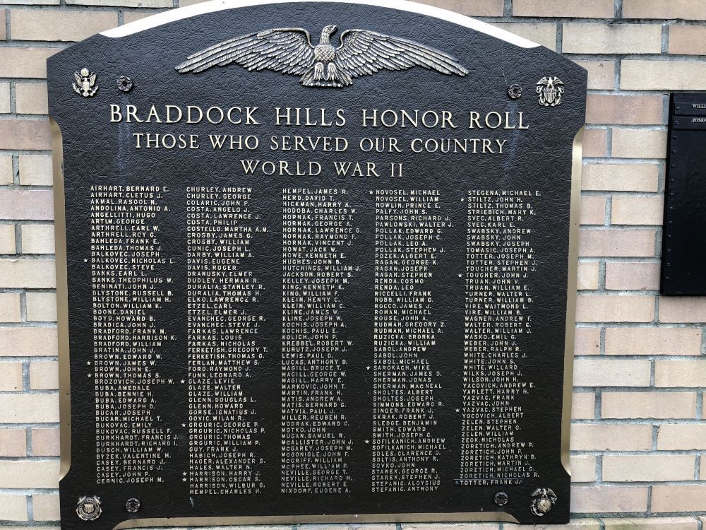Braddock Hills Veterans Memorial