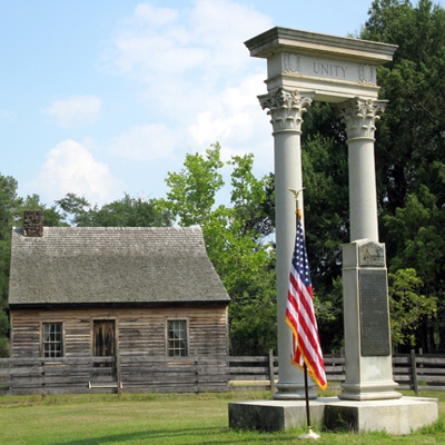 Unity Monument at Bennett Place Historical Site, Durham