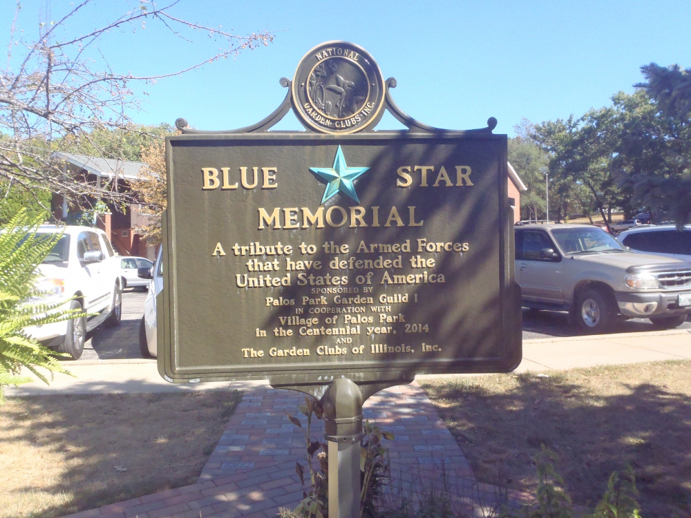 Blue Star Memorial for Veterans, Village of Palos Park (IL)