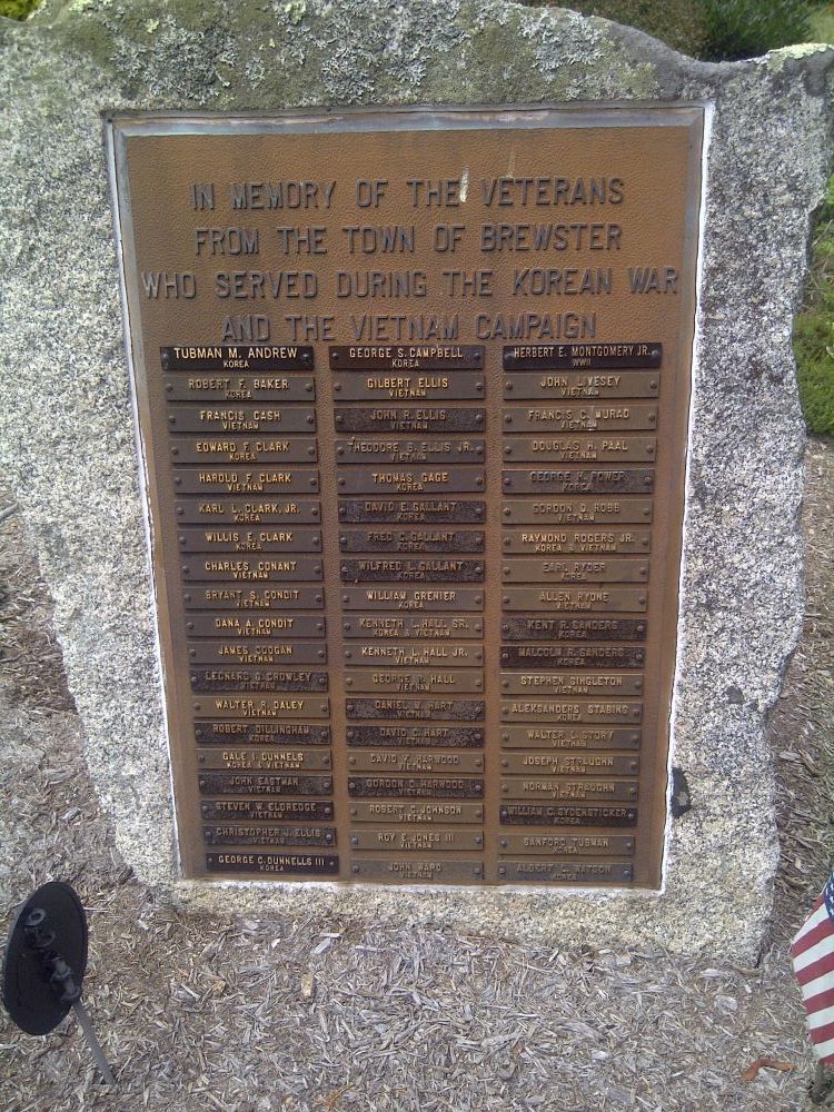 Brewster Korea and Vietnam Memorial
