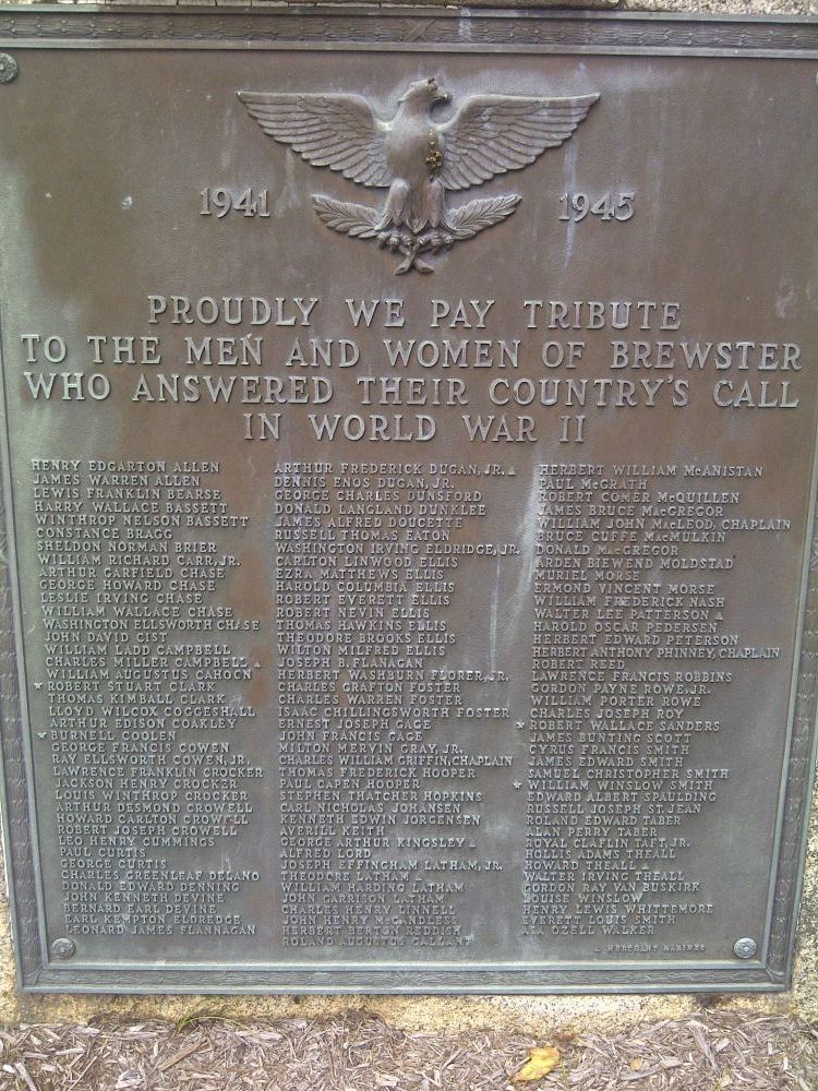 Brewster World War II Memorial