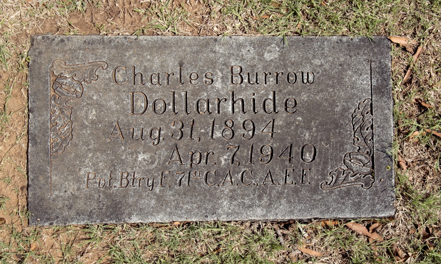 Charles Burrow Dollarhide, Department Service Officer Memorial