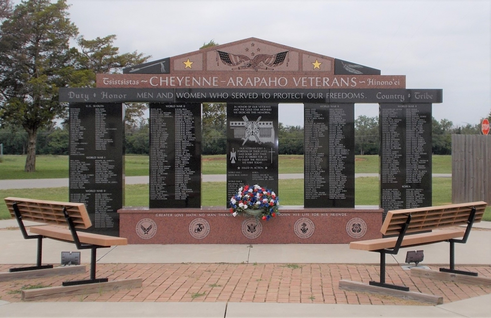 Cheyenne-Arapaho-Veterans Memorial Wall