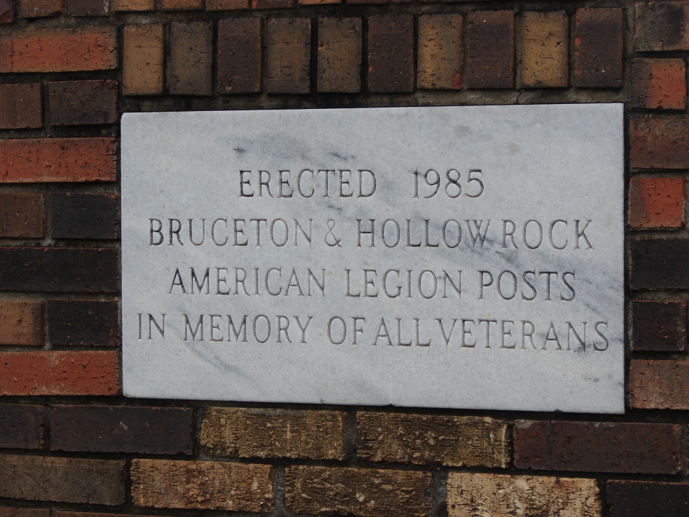 Veterans Memorial at Bruceton/Hollow Rock Cemetery