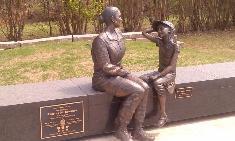 Del City, Oklahoma Patriot Park Women&#039;s Veterans Monument 