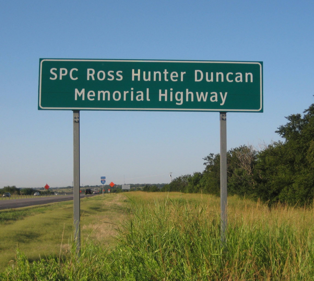 SPC Ross Hunter Duncan Memorial Highway