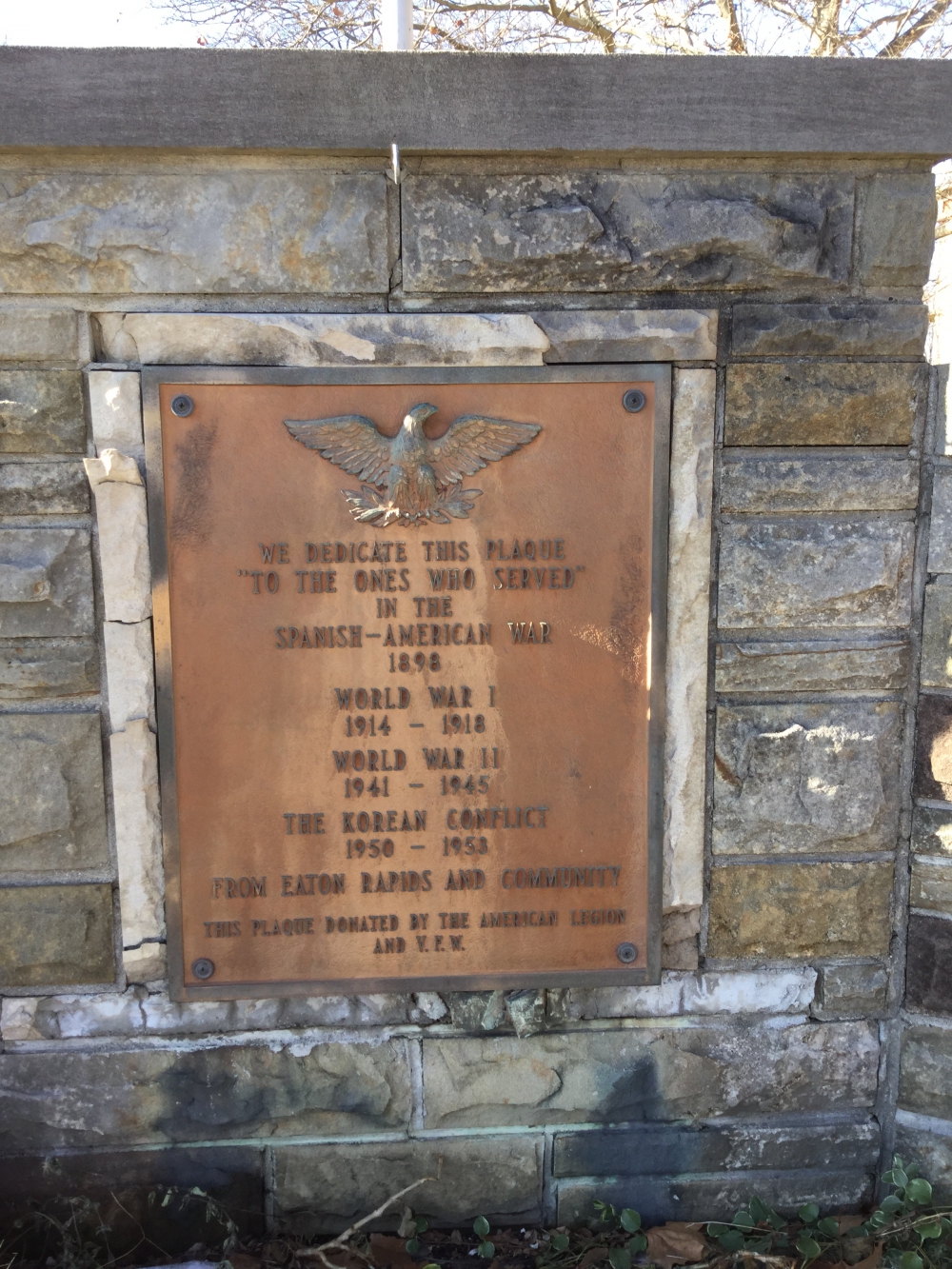 Eaton Rapids Michigan War Memorial
