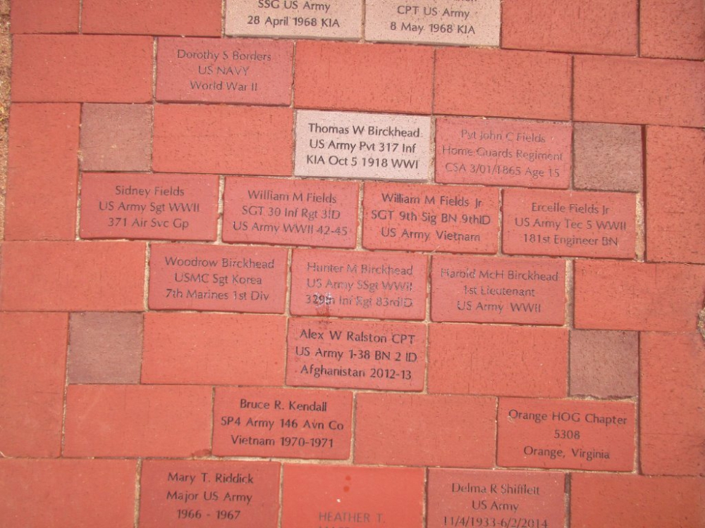 Vietnam War Foundation - Museum and Memorial Brick Walkway